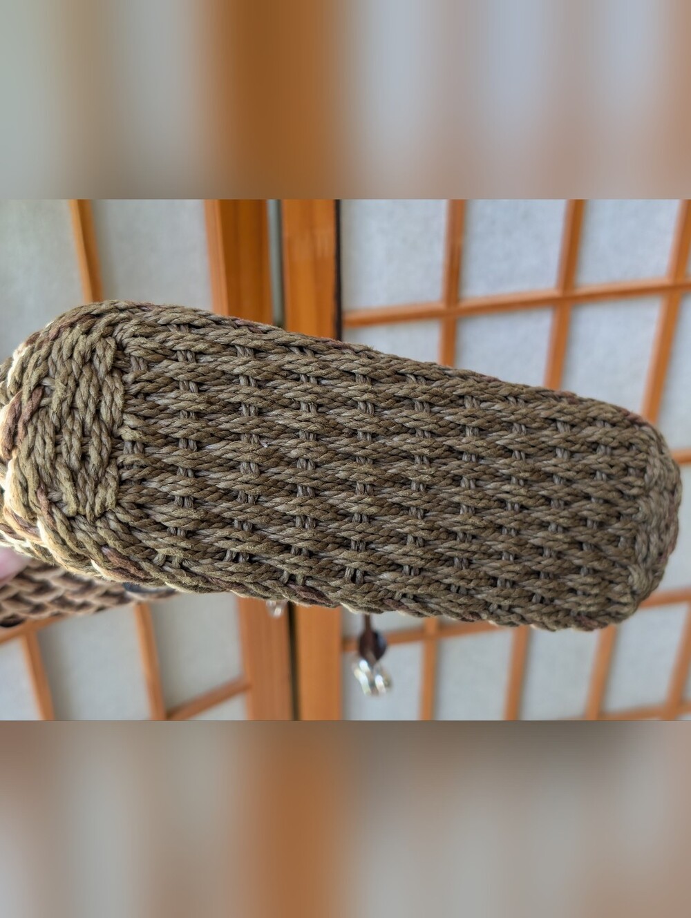 Brighton Straw Purse - Leather + Silver Accents - Elana Crossbody Woven Jute Bag - Picture 7 of 10